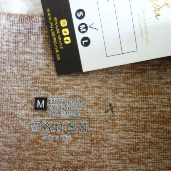 NWT PULSE REVIVE High Rise Heather Rust Cropped Leggings – Med - Picture 2 of 6